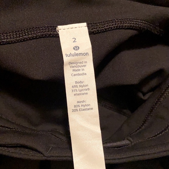 🍋Lululemon Black Speed Up Crop Legging with Side Pockets - Picture 12 of 14